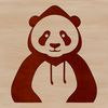 Colorful Panda Vector Graphic A digital vector art representation of a cute panda animal.