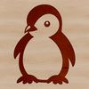 Simple Penguin Drawing Vector Art Simple line drawing illustration of a cute penguin animal.