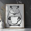 Beautiful South American Animal Vector Graphic Capybara illustration as a vector graphic