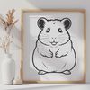 Small but Mighty Mammal SVG A small mammal with furry ears and a long tail, often kept as a domesticated pet.
