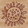 Vector Germ Design for Crafting A simple vector illustration of a bacterium for graphic design and crafting projects.