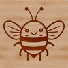 Vector Insect Art A simple illustration of a bee in vector format.