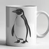 Stylized Bird Vector Art A stylized illustration of a penguin, ideal for graphic design projects.