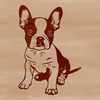 Adorable Compact Dog Breed Illustration A compact breed dog sitting on its hind legs with a gentle expression.