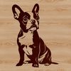 Boston Terrier Silhouette SVG Clip Art An adorable Boston Terrier animal silhouette designed as SVG clip art for use in various digital projects.