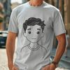 Young Child SVG Design A young boy depicted in simple vector lines, suitable for personal or commercial projects.