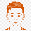 Young Digital Illustration A digital illustration of a young male child.
