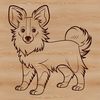 Standing Dog Illustration SVG File A detailed illustration of a standing Shetland Sheepdog breed dog.