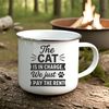 Playful Cat Inspiration Graphic Quotable design featuring a cat with inspirational text in a playful format
