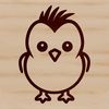 Cute Chick Clip Art SVG A simple line drawing of a cute farm animal, suitable as clip art or vector design.
