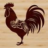 Free Chicken Clipart Download A vector illustration of a farm animal, specifically a rooster, suitable for various design applications.