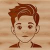 Young Boy Profile SVG Clip Art An SVG image of a child in profile, created as a clip art design.