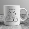 Free Hamster Clipart Download A digital illustration of a cute hamster in a simple design.