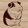 Beautiful SVG Guinea Pig Design A detailed vector illustration of a guinea pig, suitable for various digital and commercial applications.