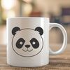 Vector Design Panda Bear A simple vector design featuring a cute panda bear.