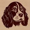 A high-quality SVG design of a Cocker Spaniel, ideal for cutting machines or vector graphics editing software.