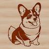 Free Corgi Clip Art for Personal Use Illustrative vector image of a sitting Corgi dog.