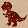 Prehistoric Pal Baby Dino A colorful illustration of a cute prehistoric baby dinosaur.