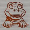 A cute dinosaur design created as a scalable SVG graphic.