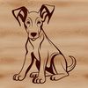 Free Vector Doberman Pinscher Illustration A depiction of a Doberman Pinscher sitting, suitable for use as vector art or clipart in various design software.