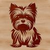 Sitting Dog Vector Image Illustration of a sitting Yorkshire Terrier dog in vector format.