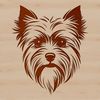 Cute Yorkshire Terrier Breed Illustration Small-sized Yorkshire Terrier dog breed depicted in vector format.