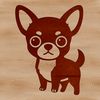 A vector illustration of a small Chihuahua dog, suitable for commercial and personal use in digital designs.