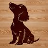 Free Dog Breed Vector Graphic A sitting dog breed illustration, specifically a dachshund, created as a vector graphic.