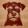A illustration of a small dog breed with a distinctive beard.