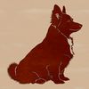 Sitting Welsh Dog Breed Clip Art A vector illustration of a sitting Welsh Corgi dog breed, suitable for digital design and crafting.