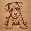 Free SVG Pet Image - Small Dog Breed A small breed dog sitting on its hind legs, suitable for vector art and digital designs.
