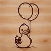 Quack-tastic Vector Duck Design A graphic representation of a duck in a design style suitable for digital applications.