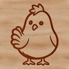 Farm Friends Vector Clip Art A simple line drawing of a cute farm animal, designed as a vector graphic.