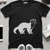Cute Ferret Design Vector Art A free downloadable SVG file featuring a cute and playful ferret design suitable for various digital projects.