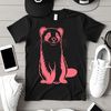 Ferret Vector Art Design A cartoon ferret sitting on its hind legs, looking at the camera with a curious expression.