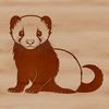 Cuddly Ferret SVG for Creative Projects An SVG graphic of a ferret suitable for digital applications including web design and DIY projects.