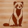 Cute Ferret SVG Icon for Crafting An svg icon of a domesticated ferret in various poses suitable for crafting and design projects.
