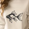 Goldfish Clip Art for Design Projects A vector illustration of a goldfish, suitable for use in various design projects.