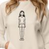 Free SVG Graphics for Commercial Use A young girl illustration in vector format, suitable for digital applications.