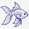Cute Pet Aquarium SVG An SVG vector design of a fish commonly kept as a pet.