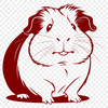 A digitally created image of a Guinea Pig, suitable for various design projects.