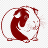 Furry Friend Vector Graphic Design A cute, furry guinea pig illustration suitable for vector graphics design.