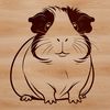 Cute Guinea Pig Vector Image Download A stylized illustration of a guinea pig suitable for vector art designs.