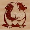 Whimsical Guinea Pig Vector Graphic A Guinea Pig illustration created as vector art, suitable for various design applications.