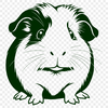 Free Guinea Pig SVG Download A digital illustration of a guinea pig, suitable for personal or commercial use in various design projects.