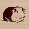 A digital illustration of a Guinea Pig, suitable for vector art projects.