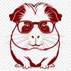 Whimsical Guinea Pig Wearing Specs A guinea pig wearing a pair of glasses, suitable for personal or commercial projects.
