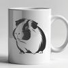 Naturalistic Guinea Pig Vector Art A vector illustration of a friendly guinea pig in a naturalistic setting.