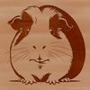 Cute Guinea Pet Clip Art SVG A digital illustration of a Guinea Pig, suitable for editing with design software.