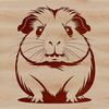 Cute Pet Guinea Pig Illustration A simple illustration of a guinea pig suitable for clip art and vector design.